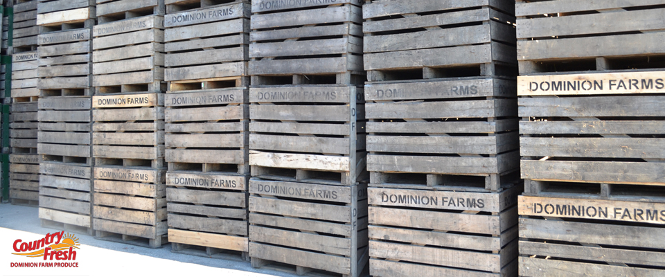 Dominion Farm Produce Wooden Crates